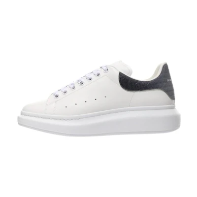 Alexander McQueen Oversized Sneaker 'White Black Silver Croc'