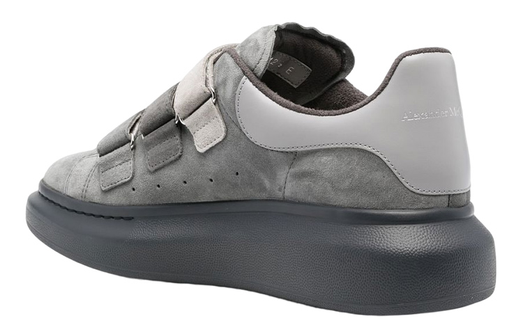 Shop Alexander McQueen Oversized Triple Strap Sneakers 'Kelabu' 705115-WIA5B-1535