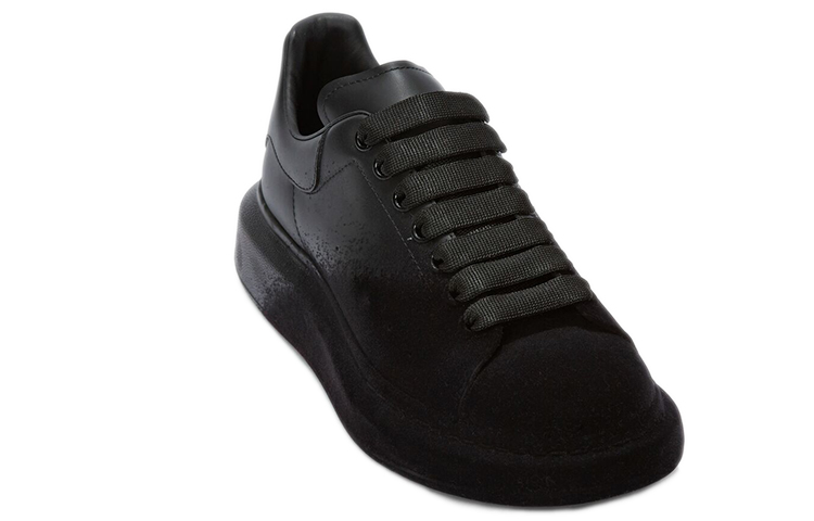 Alexander McQueen Oversized Two-Tone Sneaker 'Pure Black' 圖 3