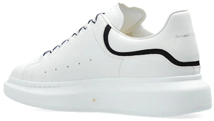 Alexander McQueen Oversized White Black Stripe 794506WIEEW9095 Details for Alexander McQueen Oversized White Black Stripe 794506WIEEW9095
