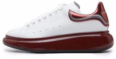 Alexander McQueen Oversized White Metalic Burgundy 750341WIDJT8835 Alexander McQueen Oversized White Metalic Burgundy 750341WIDJT8835