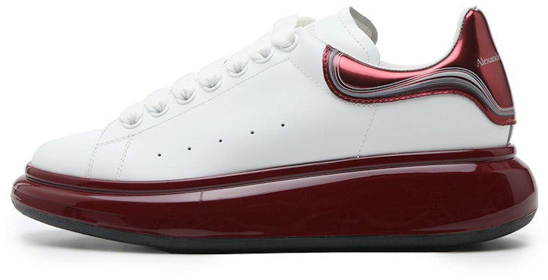 Alexander McQueen Oversized White Metalic Burgundy 750341WIDJT8835 Buy Alexander McQueen Oversized White Metalic Burgundy 750341WIDJT8835