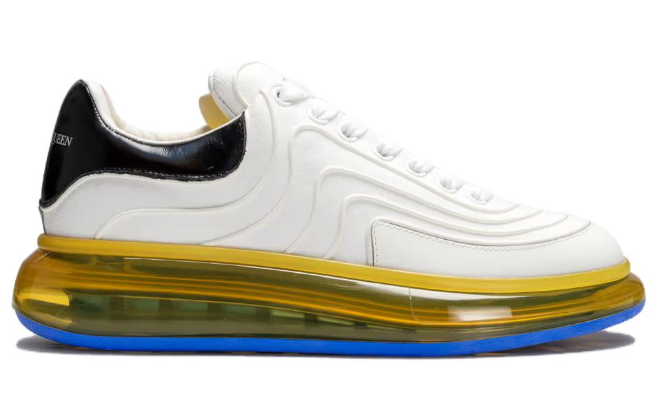 Order Alexander McQueen Oversized Putih Kuning Tapak Jernih 712531W4U838984