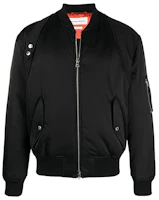 Alexander McQueen Padded Zip Bomber Jacket Black 615628-QQR32-1000 Alexander McQueen Padded Zip Bomber Jacket Black 615628-QQR32-1000