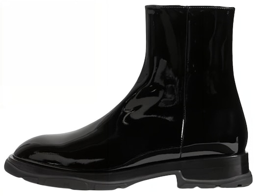 Alexander McQueen Patent-leather Ankle Boots 'Black' 682816WIA391000 Buy Alexander McQueen Patent-leather Ankle Boots 'Black' 682816WIA391000