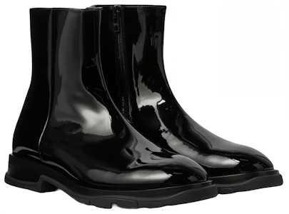 But Ankle Kulit Berkilat Alexander McQueen 'Hitam' 682816WIA391000 Order But Ankle Kulit Berkilat Alexander McQueen 'Hitam' 682816WIA391000