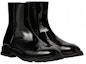 Order But Ankle Kulit Berkilat Alexander McQueen 'Hitam' 682816WIA391000