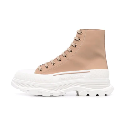 Alexander McQueen Platform Low 'Pink White Embossed Logo'