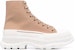Alexander McQueen Platform Low 'Pink White Embossed Logo' - Pink Putih Logo Timbul 682417W4RJ42623