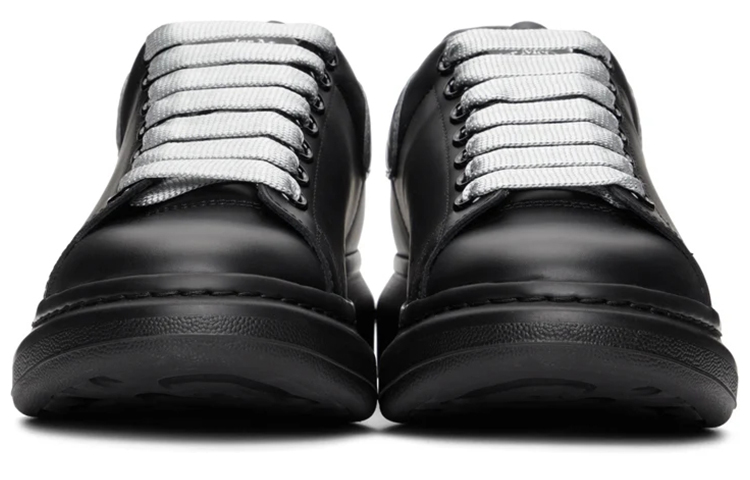 Shop Alexander McQueen Platform Sneaker 'Black Croc-Tail' Hitam Croco Belakang 553680WIA4A1081