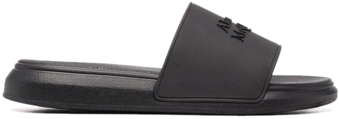 亞歷山大·麥昆 黑色泳池拖鞋 FW21 663564W4QS01000 Order 亞歷山大·麥昆 黑色泳池拖鞋 FW21 663564W4QS01000