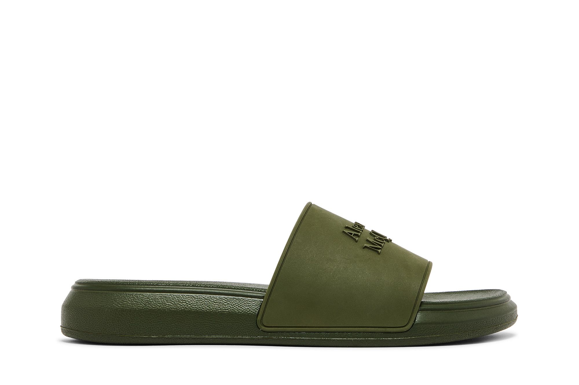 Buy Alexander McQueen Pool Slide 'Forest Green' 663564W4QS03106