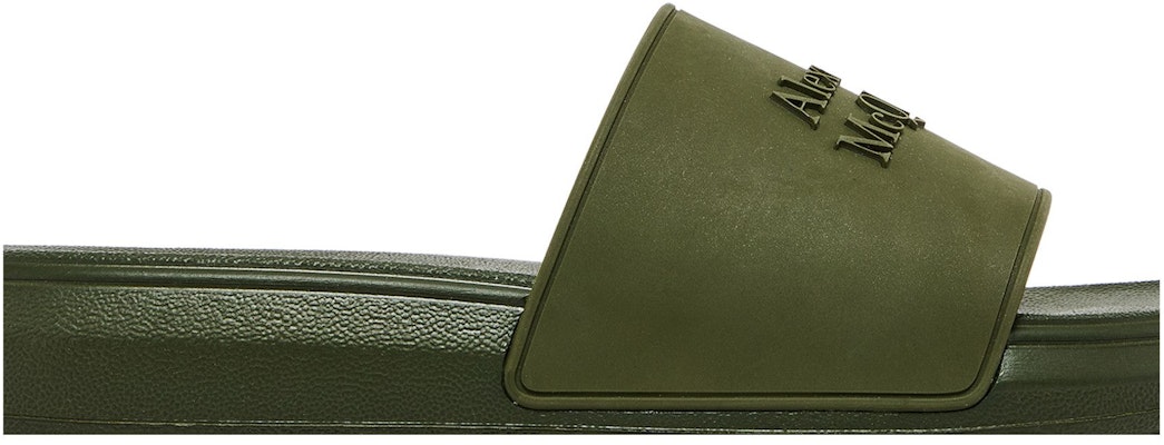 Alexander McQueen Pool Slide 'Forest Green' 663564W4QS03106 Order Alexander McQueen Pool Slide 'Forest Green' 663564W4QS03106