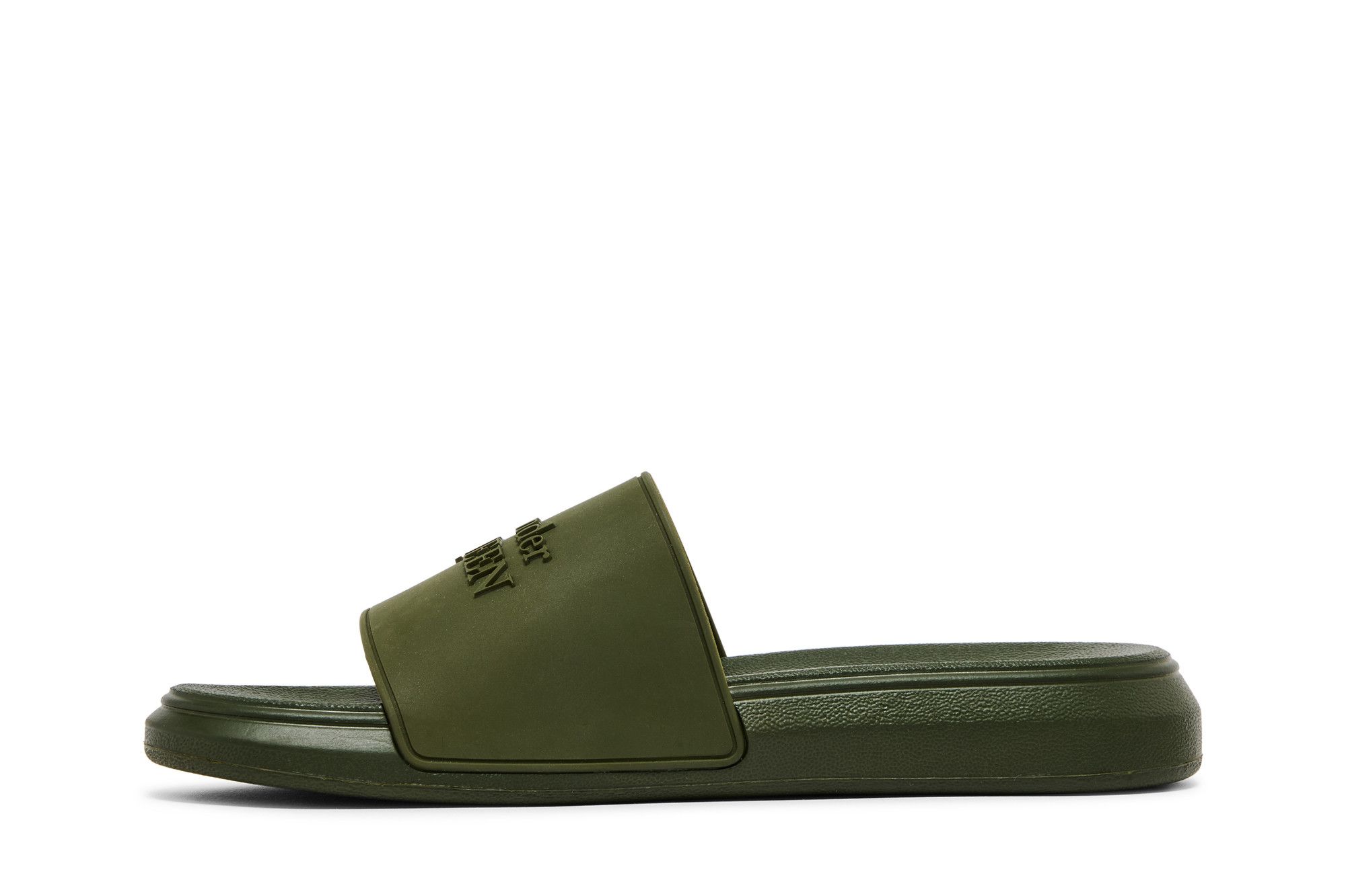 Lookbook Alexander McQueen Pool Slide 'Forest Green' 663564W4QS03106