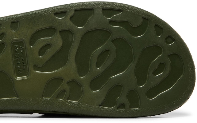 Alexander McQueen Pool Slide 'Forest Green' 663564W4QS03106 Purchase Alexander McQueen Pool Slide 'Forest Green' 663564W4QS03106