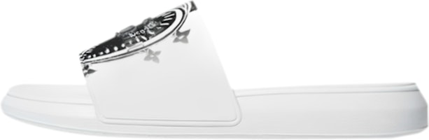 Alexander McQueen Pool Slide 'Heart Logo - White' 667808-W4QS2-9061 Alexander McQueen Pool Slide 'Heart Logo - White' 667808-W4QS2-9061