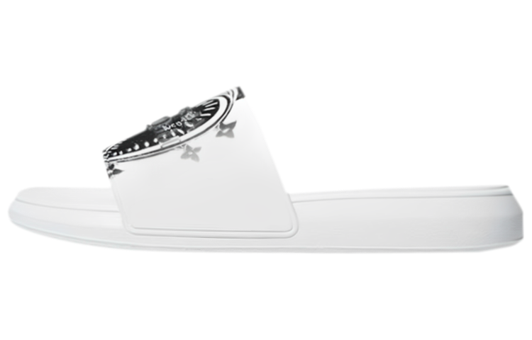 Alexander McQueen Pool Slide 'Heart Logo - White' 667808-W4QS2-9061