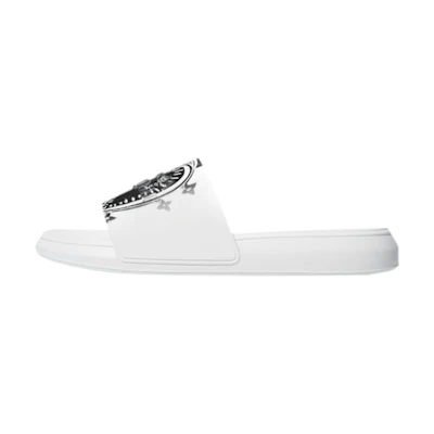 Alexander McQueen Pool Slide 'Heart Logo - White'