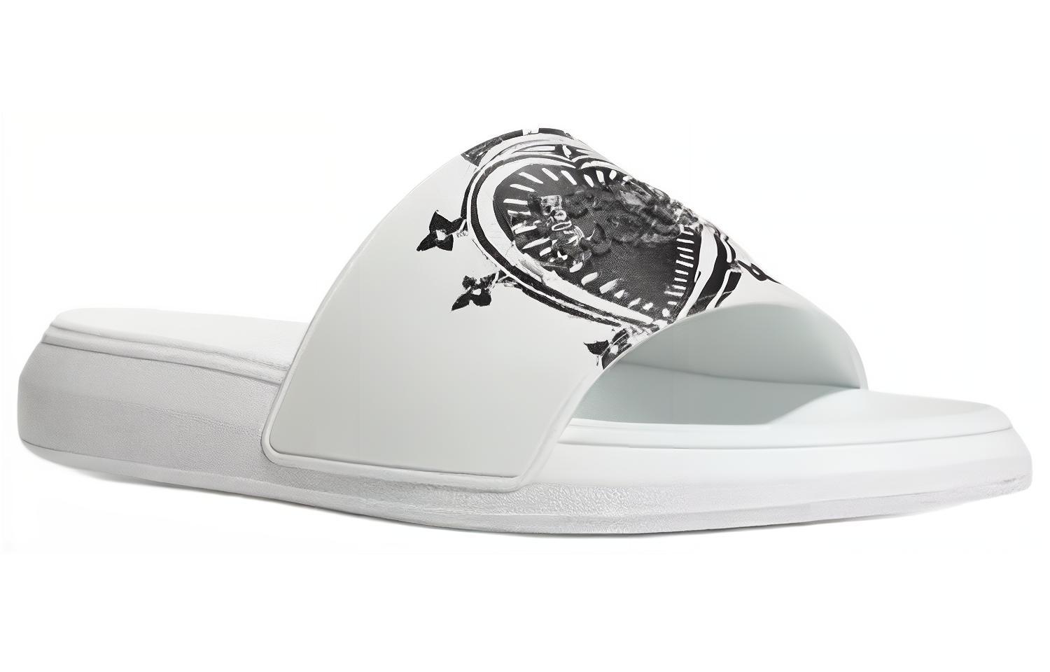 Lookbook Sandal Alexander McQueen Pool 'Heart Logo - Putih' 667808-W4QS2-9061