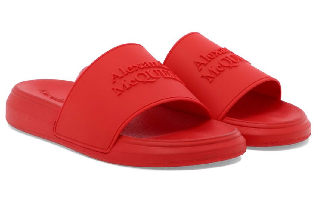 Lookbook Selipar Kolam Alexander McQueen 'Merah' 663564-W4QS0-6042