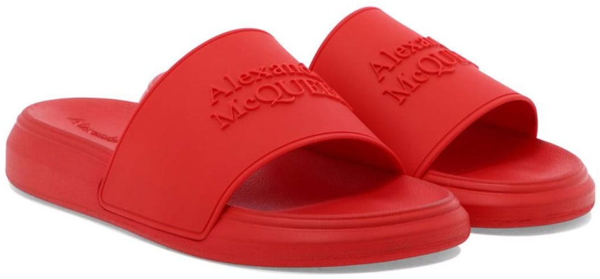 Selipar Kolam Alexander McQueen 'Merah' 663564-W4QS0-6042 Lookbook Selipar Kolam Alexander McQueen 'Merah' 663564-W4QS0-6042
