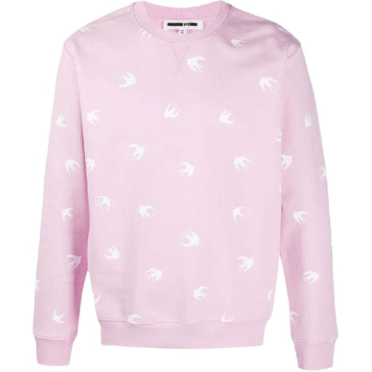 Alexander McQueen Printed Cotton Sweatshirt Men’s Light Pink 387535-ROR53-5708