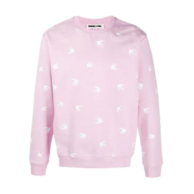 Alexander McQueen Printed Cotton Sweatshirt Men’s Light Pink 387535-ROR53-5708