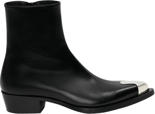 Alexander McQueen Punk Boot 'Black Silver' 711114-WIDY1-1081 Buy Alexander McQueen Punk Boot 'Black Silver' 711114-WIDY1-1081