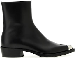 Alexander McQueen Punk Boot 'Hitam Perak' 711114-WIDY1-1081 Order Alexander McQueen Punk Boot 'Hitam Perak' 711114-WIDY1-1081
