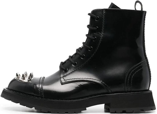 Alexander McQueen Punk Stud Boot 'Black' 705080WIC631081 Buy Alexander McQueen Punk Stud Boot 'Black' 705080WIC631081