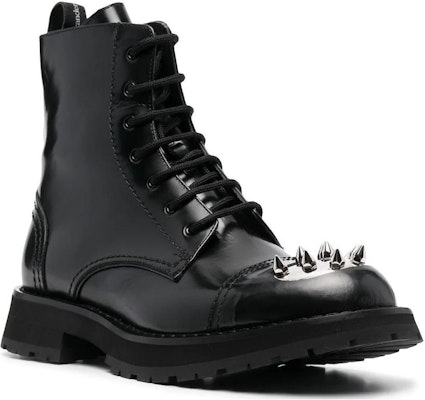 Alexander McQueen Punk Stud Boot 'Black' 705080WIC631081 Lookbook Alexander McQueen Punk Stud Boot 'Black' 705080WIC631081