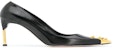 Alexander McQueen Kasut Tumit Tinggi Kulit Punkstud 'Hitam' 6517214WHWQ21088Black
