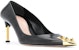 Alexander McQueen Kasut Tumit Tinggi Kulit Punkstud 'Hitam' 6517214WHWQ21088Black