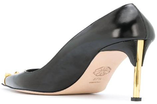 Alexander McQueen Punkstud Leather Pumps 'Black High Heel' 6517214WHWQ21088Black Lookbook Alexander McQueen Punkstud Leather Pumps 'Black High Heel' 6517214WHWQ21088Black