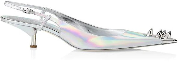 Alexander McQueen Punkstud Leather Pumps 'Silver' 6971278258Silver Alexander McQueen Punkstud Leather Pumps 'Silver' 6971278258Silver