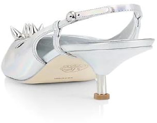 Alexander McQueen Punkstud Leather Pumps 'Silver' 6971278258Silver Lookbook Alexander McQueen Punkstud Leather Pumps 'Silver' 6971278258Silver
