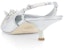 Alexander McQueen Punkstud Kasut Tumit Kulit 'Perak' 6971278258Silver