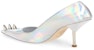 Alexander McQueen Tumit Tinggi Kulit Punkstud 'Perak' 697126W4T748258Silver