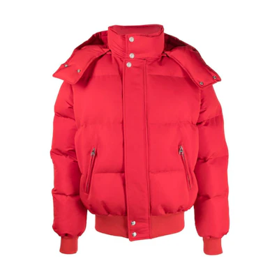 Alexander McQueen Quilted Stand Collar Hooded Jacket for Men 726896-QUZ30-0905