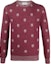 Order Alexander McQueen Red Skull Crewneck Sweater Long Sleeve Pullover 603247-Q1APF-6068