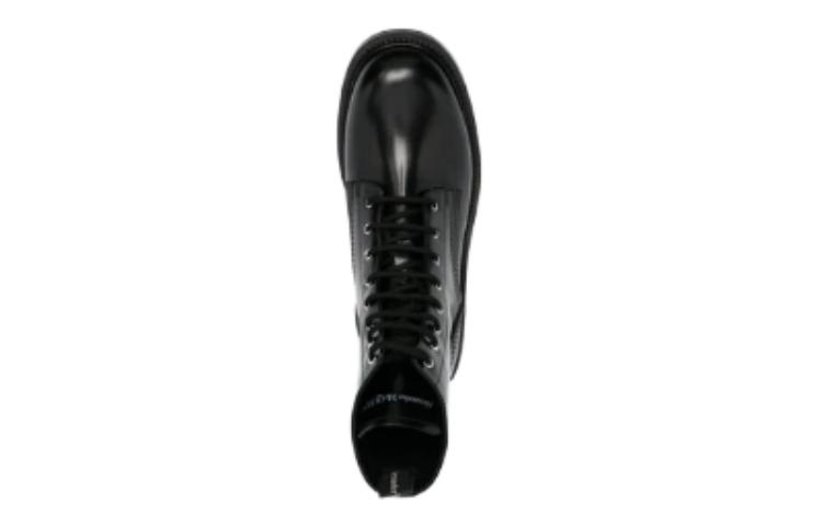 Shop 알렉산더 맥퀸 레트로 블랙 마틴 부츠 (Alexander McQueen Retro Black Martin Boots) 651621WHZ806090