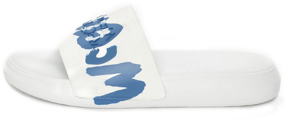 Sandal Karet Alexander McQueen 'Graffiti - Putih Biru Danau' 682490-W4QS3-9449 Buy Sandal Karet Alexander McQueen 'Graffiti - Putih Biru Danau' 682490-W4QS3-9449