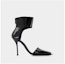 Order Sandal Alexander McQueen 'Kulit Hitam Perak' 6826831YBA7380040