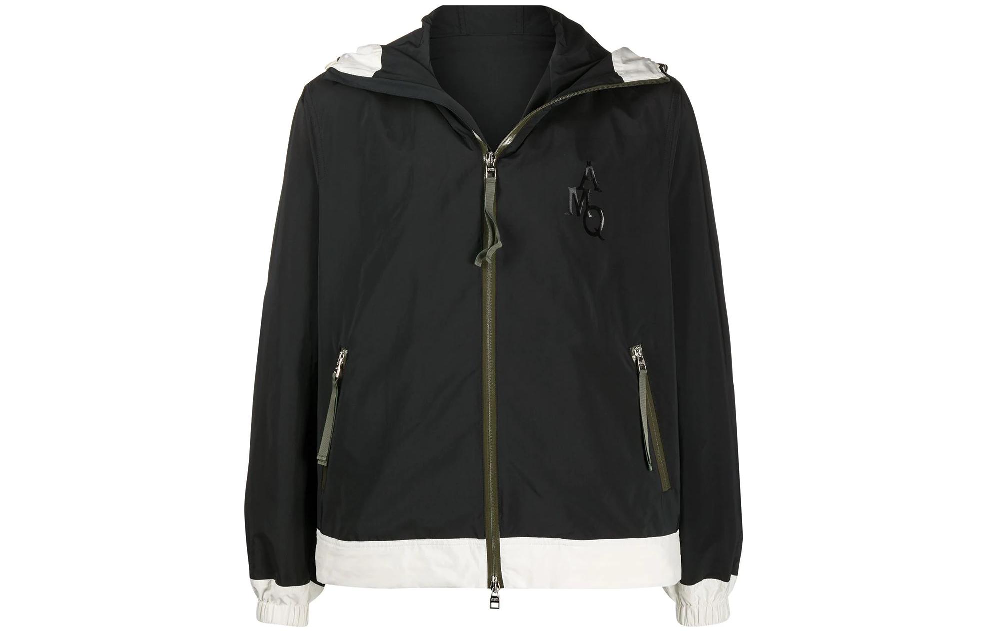 Alexander McQueen Short Zipper Hooded Jacket 598851QOR111001