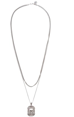 亞歷山大·麥昆銀色骷髏頭黃銅項鍊 599984-J160Y-0446 Purchase 亞歷山大·麥昆銀色骷髏頭黃銅項鍊 599984-J160Y-0446