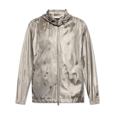 Alexander McQueen Silver Full-Print Zip Hoodie Jacket 794263-QRAA9-1278