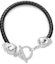 Buy Alexander McQueen Silver Skull Buckle Leather Bracelet 554600J127I-1000