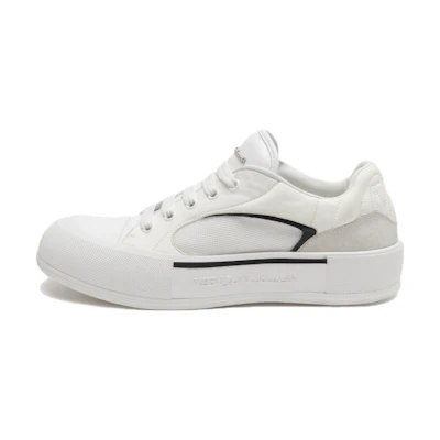 Alexander McQueen Skate Deck Plimsoll Low 'White Black'