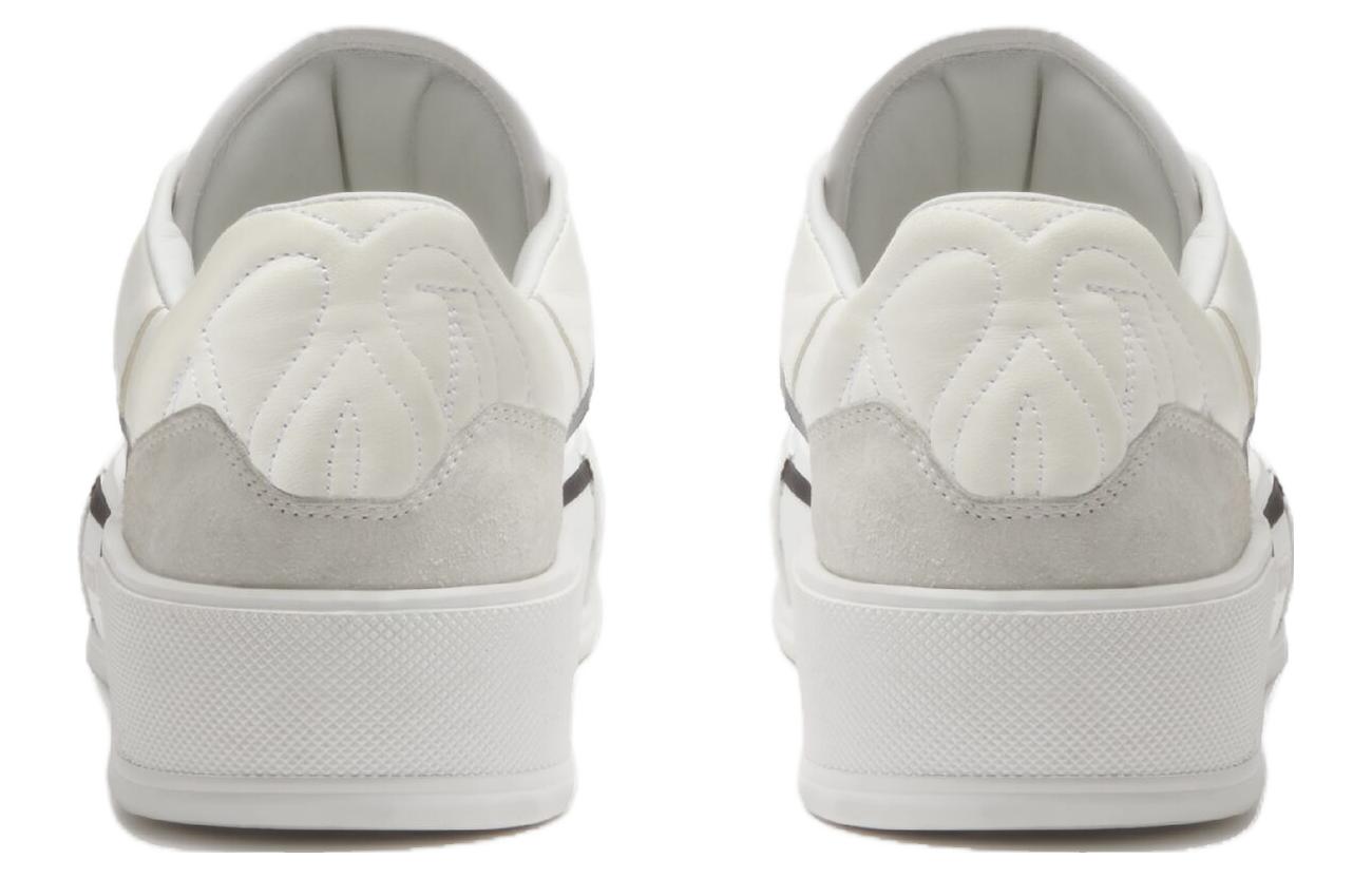 Lookbook Alexander McQueen Papan Luncur Kasut Rendah 'Putih Hitam' 777241-W4SS3-9061