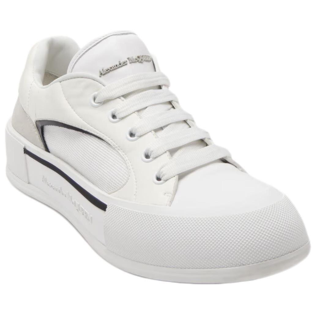 Purchase Alexander McQueen Papan Luncur Kasut Rendah 'Putih Hitam' 777241-W4SS3-9061